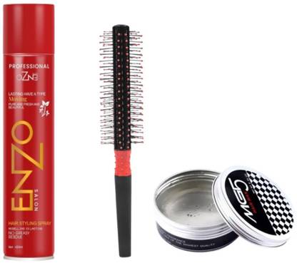 Lenon Hair Styling Combo: Men's Hair Style Wax & Hold Hair Spray (Pack of 3) Hair Spray