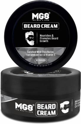 MG8 Beard Cream|Nourishes And Promotes Growth|Shea Butter|Flax Seed|Vitamin E Hair Cream