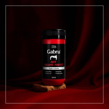 GABRU Hair Powder Wax for Men - 20gm | Instant Volume & Matte Finish Hair Wax Powder Strong Hold Hair Volumizer Powder