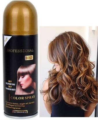 ADJD Gold Temporary Hair Color Spray,Non-Damaging Spray Hair Spray