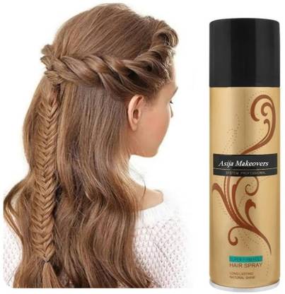 asija makeovers Professional Hair setting/Fixing spray long lasting for Men and Women Hair Spray