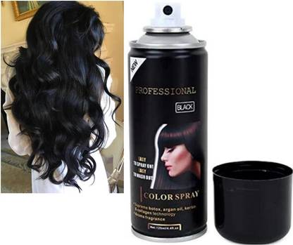 DARYUE BLACK HOLD TEMPORARY 1 DAY HAIR COLOR SPRAY Hair Spray
