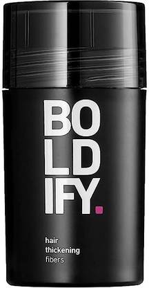 Boldify Hair Fibers for Thinning Hair | Covers bald patches ( Black Color ) Hair Fiber