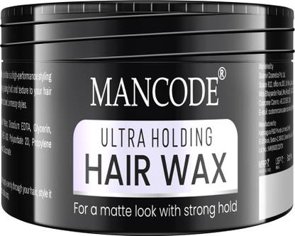 MANCODE Ultra Holding Hair Wax for Men- Matte Finish, Strong Hold Level 7 | Long Lasting Hair Wax