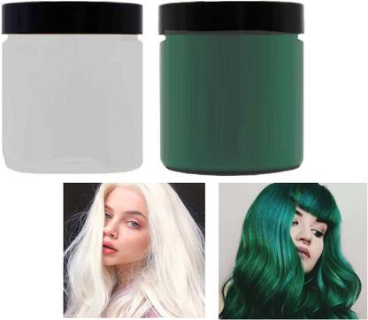 Libline Temporary Color and Styling Wax White & Green Hair Wax Hair Cream