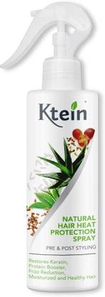 ktein Natural Hair Heat Protection and Nourishment Spray, Infused with Rice Water, Flaxseeds, Grapeseeds, Aloevera, Greentea Hair Spray