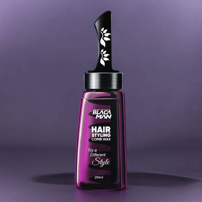 blaca Man Hair Styling Black Colour Comb Wax Strong Hold Try A Different style Hair Wax