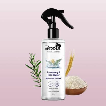 DRIDDLE 0.3Rosemary Water Spray for Hair Growth & Hair Thickness with Rice Water 1 Hair Spray