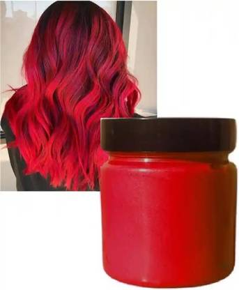 GABBU Hair Styling Color Wax For Strong Hold And Volume For Highlights Hair Wax-1 , Red
