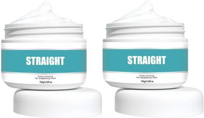 house of common Protein Correcting Hair Straightening Cream, Silk & Gloss Keratin (100G) Pack 2 Hair Cream