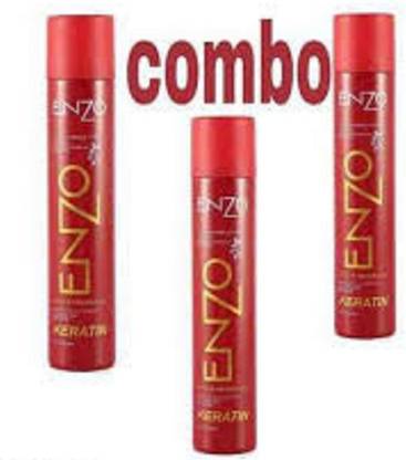FITBYTE COMBO OF 3 PCS ENZO HAIR STYLISH SPRAY 1260ML Hair Spray