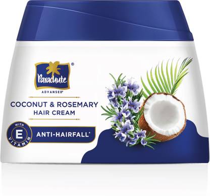 Parachute Advansed Coconut & Rosemary Hair Cream, 10X Hair Breakage Reduction, 2X Smoother Hair Hair Cream
