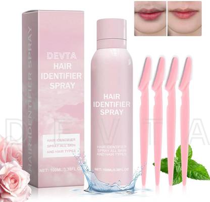PKK TRADERS Hair Identifier Spray For Face Shaving with 3 Razor Hair Spray