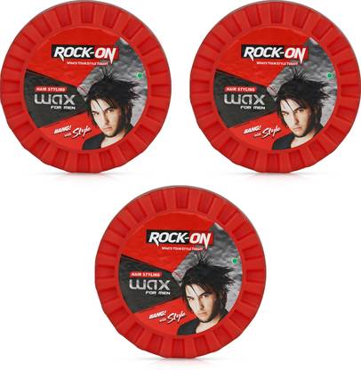 ROCK ON Hair Styling Wax for Men (Pack of 3) Hair Wax