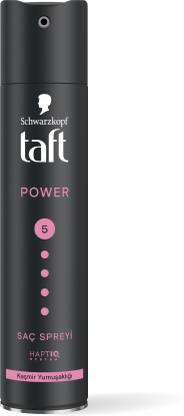 Schwarzkopf TAFT Power Hold 5 Hair Spray for Heat Protection, Gives Cashmere like Softness Hair Spray