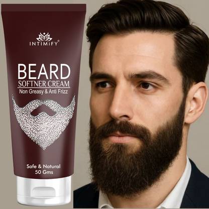 INTIMIFY Beard Softener Cream, Softens and Smoothens Rough Beard For Men Beard Cream