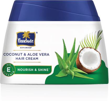 Parachute Advansed Coconut & Aloe Vera Hair Cream, Nourishes & Hydrates, 2X Shiner, Softer Hair Hair Cream
