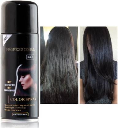 DARVING Temporary Hair Color Spray with Argan Oil black Hair Spray