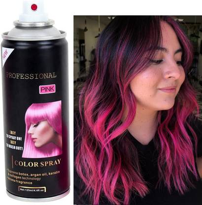 ADJD Pink Temporary Hair Color Spray,Non-Damaging Spray Hair Spray
