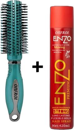 Onfroi hair Styling Roller Comb And Hair Holding Hair Spray 420 ML (2 Items in the set) Hair Spray