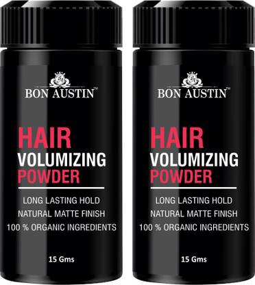 Bon Austin Hair Volumizing Powder Matte Finish 24hrs Hold Hair Pack of 2 of 15Gm (30 Gms) Hair Powder