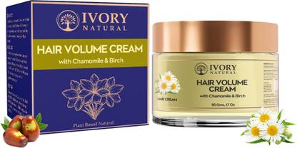 Ivory Natural Hair Volume Cream (50 GM) - Get Thicker, Fuller Looking Hair - Hair Thickness Hair Cream