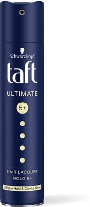 Schwarzkopf TAFT Ultimate Hair Spray For Hair With Crystal Shine Hold 5+, Lasts For 72 Hours Hair Spray