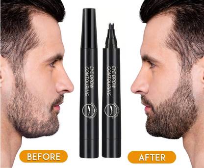 MYEONG Beard Pen Filler Water Proof And Long Lasting Coverage & Natural Finish Pen Beard Cream
