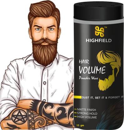 HIGHFIELD Hair Volumizing Powder Wax, Strong Hold, Matte Finish - Enhance Volume & Texture Hair Powder