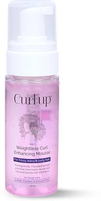 CURL UP Weightless Curl Enhancing Mousse | Adds Shine & Volume to Curly Hair Hair Mousse