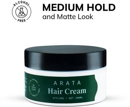 ARATA Styling for Men|Daily Use | Medium Hold |With Organic Flaxseed Hair Cream