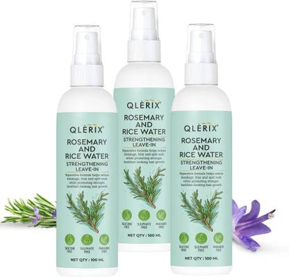 QLERIX Rosemary and Rice water for Hair Styling and Hair Smoothening Hair Spray Mist Hair Mist