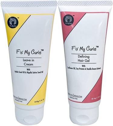 Fix My Curls Travel Size, Styling Bundle, with Glaze Hair Gel, and Stay Leave In Cream,50g each… Hair Lotion