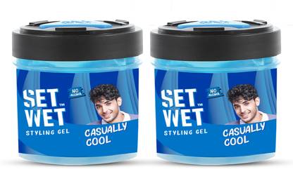 SET WET Cool Hold Hair Styling Gel for Men Hair Gel
