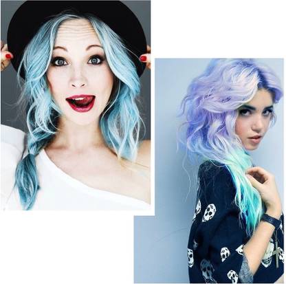 tanvi27 New Temporary Hair Color Neon Blue Dye For Men Women Kids Daily Party , NEON BLUE