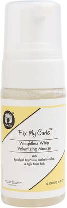 Fix My Curls Curl Enhancing, For Wavy, & Curly Hair|No Silicone, Weightless Whip Volumizing Hair Mousse