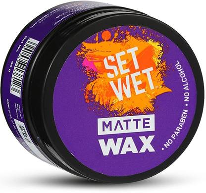 SET WET Hair Wax For Men - Matte Wax for Matte Look & Strong Hold, Restylable Anytime Hair Wax