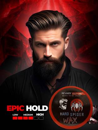 revary New Strong Hold, Wet look & Shiny Finish All Day Hair Wax For Men 100 ml Hair Wax