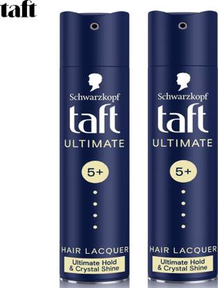 TAFT Ultimate Hair Lacquer, Long Lasting Hold 5+ Hair Styler (2Pcs, 250ml each) Hair Spray
