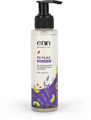 ENN RE-FLAX Frizz Control Hair Styling Gel, with Flax seed and Aloe vera Hair Gel