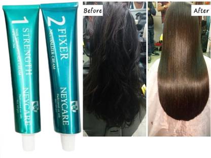 Neycare Professional Straightening Cream with Fixer Neutralise for Men & Women Hair Cream