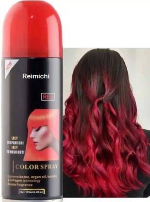 REIMICHI Red Professional & Temporary Hair Color Spray For Men & Women Hair Spray