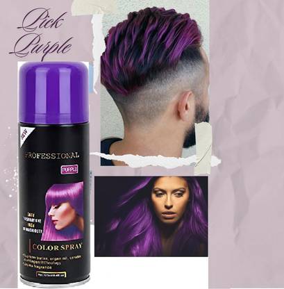 FLORERO Temporary 1 Time Use Purple Color Hair Spray Hair Spray