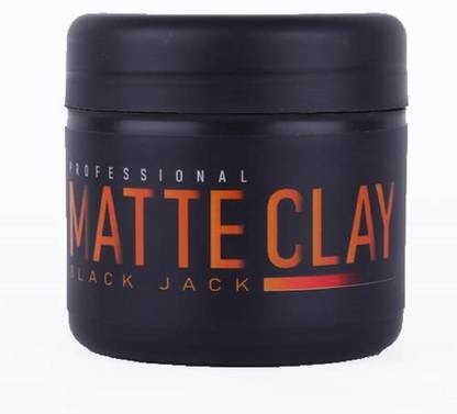 Hairotic MEN Matte Clay Black Jack No Shine Matte Finish Best for Messy Look Hair Clay