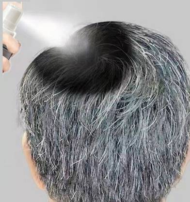 MYEONG Temporary Easy To Apply Thickening Fiber Black Hair Color Spray , BLACK