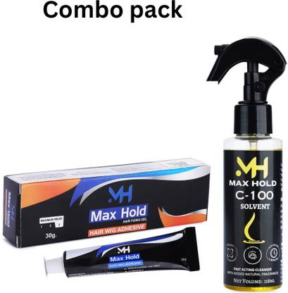 Growth Styling Combo: Max Hold Glue, and Solvent for Wigs Hair Hair Spray