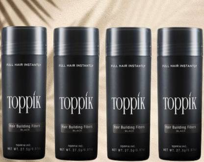 toppik Hair Loss Concealer Volumizers For Regrowth And Instant Styling Black 4 Units Natural All Day Hair Volumizer For Fuller Hair