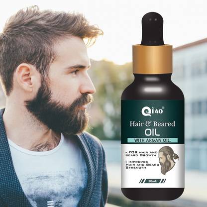 Qiao Men Beard Growth Oil ` Provides Reflective Shine To Hair Growth, Moustache Gel Hair Gel