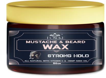 Fowke Mustache & Beard Wax For Men \ Holding Hair, Smooth Gel, Adds Shine To Hair Hair Wax