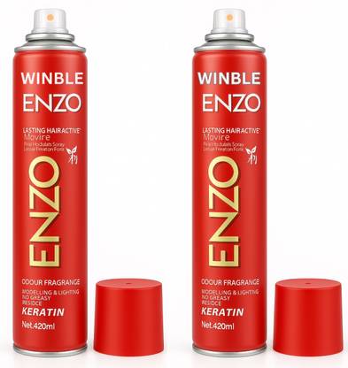 Winble hair spray 420ml Professional Hair Spray - Strong Hold & Lasting Style set of 2 Hair Spray